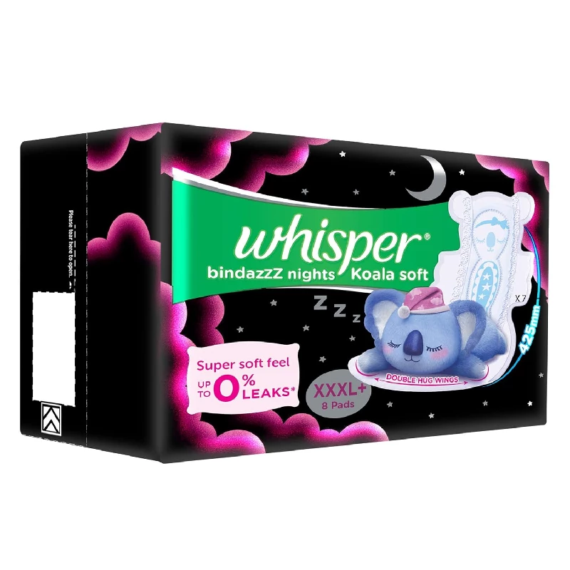Whisper Bindazzz Night Koala Soft Sanitary Pads, 8 Pads-2.webp